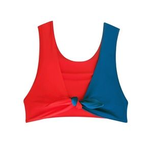 NWT Copa Bikini Top in Melon/Ocean - Tropic of C, Size Medium